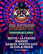 2 kaartjes voor Paaspop Sligro donderdag 2 april, Tickets en Kaartjes, Evenementen en Festivals