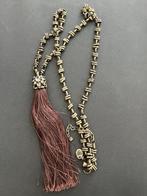 Dyrberg/Kern 1 meter lange bronskleurige ketting met hanger, Overige materialen, Overige kleuren, Verzenden, Met kristal