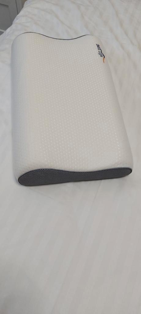 Witte ergonomische kussen  ophalen, Huis en Inrichting, Woonaccessoires | Kussens, Zo goed als nieuw, Wit, Rechthoekig, Ophalen