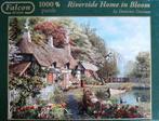 Falcon de Luxe Riverside Home in Bloom Puzzel 1000 stukjes, Ophalen of Verzenden, 500 t/m 1500 stukjes, Gebruikt, Legpuzzel