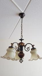 brocante - vintage - retro hanglamp, Ophalen, Glas