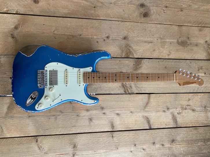 Xotic USA XSC-2 Stratocaster Lake Placid Blue Heavy Aged, Muziek en Instrumenten, Snaarinstrumenten | Gitaren | Elektrisch, Zo goed als nieuw