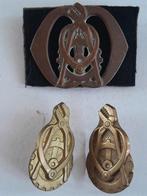 Setje emblemen van de Technische Dienst, Verzamelen, Ophalen of Verzenden, Landmacht, Nederland, Embleem of Badge