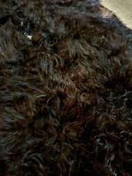 Kalfshuid kalfsvel kalfsvacht langharig zwart donkerbruin 14, Overige vormen, 100 tot 150 cm, 100 tot 150 cm, Gebruikt