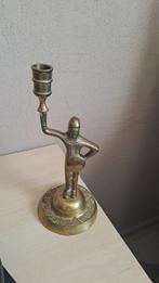 Hand gemaakt  messing kandelaar, Ophalen of Verzenden, Overige materialen