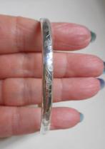 Zilveren mooi gedecoreerde vintage slavenarmband nr.845, Sieraden, Tassen en Uiterlijk, Verzenden, Zo goed als nieuw, Zilver, Zilver