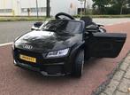 Audi TT'RS 12v zwart - RC – Leder zit – Rubberband Blue, Kinderen en Baby's, Ophalen of Verzenden, Nieuw