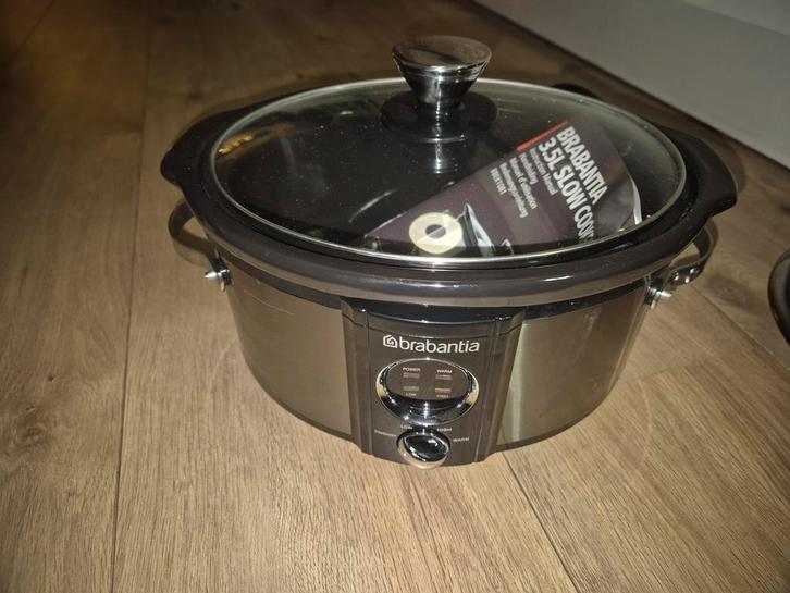 Brabantia Slowcooker 3,5L, Witgoed en Apparatuur, Slowcookers, Nieuw, Timer, Ophalen
