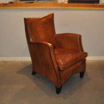 Designfauteuil Bart van Bekhoven in schapenleer beschikbaar voor biedingen