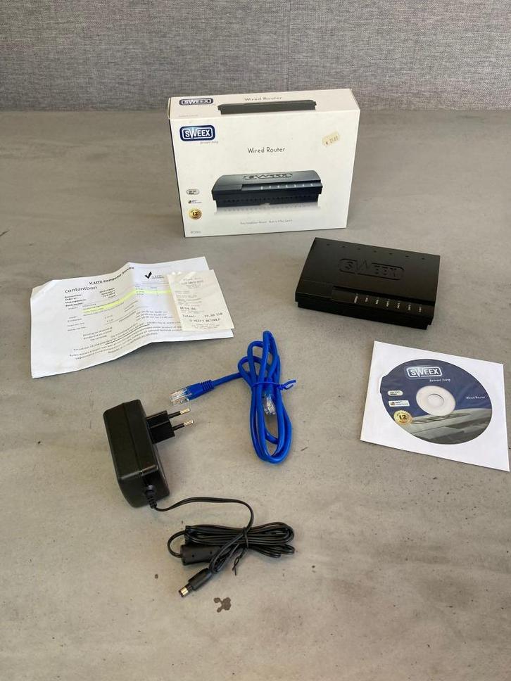Sweex Broadband Router (RO003) (Z.G.A.N.), Computers en Software, Routers en Modems, Zo goed als nieuw, Router, Ophalen of Verzenden
