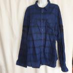 Gaaf zwart-blauw overhemd mt 3XL merk Angelo Litrico, Kleding | Heren, Grote Maten, Overhemd, Verzenden, ., Zwart