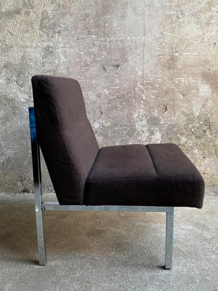 Oonia 70s zit-element / bank , 3 in voorraad, Huis en Inrichting, Fauteuils, Gebruikt, Metaal, Stof, 50 tot 75 cm, Minder dan 75 cm