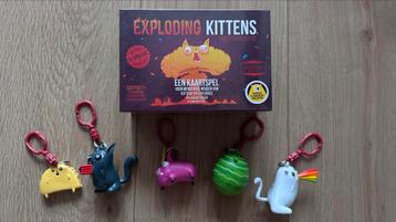 Exploding Kittens (geseald) + 5 sleutelhangers beschikbaar voor biedingen
