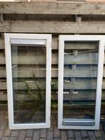 2 dubbel glas ramen met hardhouten kozijn, Doe-het-zelf en Verbouw, Kozijnen en Schuifpuien, Minder dan 75 cm, Raamkozijn, Ophalen of Verzenden