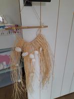 Cadeautip Ibiza Style Raffia wand met schelpen wit, Huis en Inrichting, Ophalen of Verzenden, Nieuw