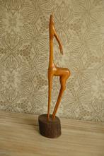retro houten hert, Huis en Inrichting, Woonaccessoires | Overige, Ophalen of Verzenden, Gebruikt
