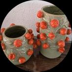 Set van 2 Nieuwe Vazen Daan Kromhout, Overige kleuren, Aardewerk of Porselein, Nieuw, Ophalen of Verzenden