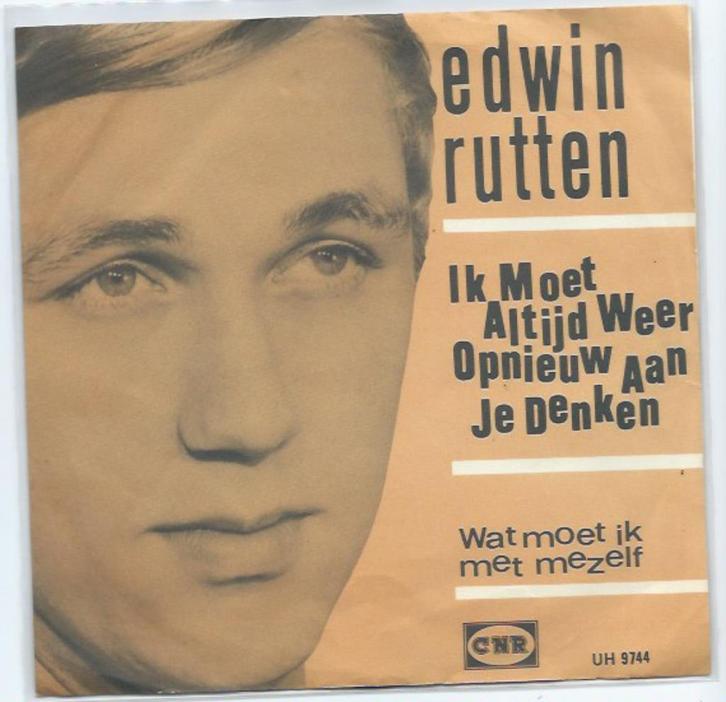 Edwin Rutten - Ik moet altijd weer opnieuw aan je denken, Cd's en Dvd's, Vinyl | Nederlandstalig, Zo goed als nieuw, Levenslied of Smartlap