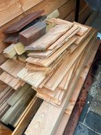 Diverse houten planken douglas + 1 paal harhout., Doe-het-zelf en Verbouw, Hout en Planken, Gebruikt, Minder dan 25 mm, Plank