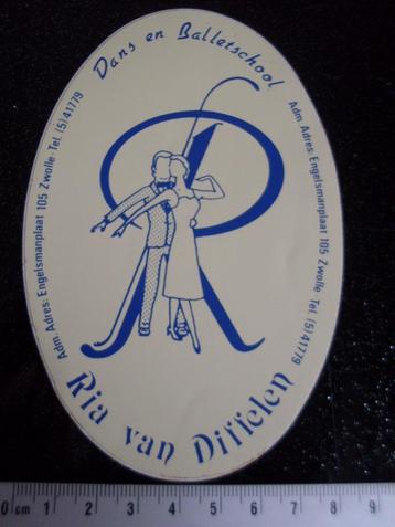 sticker dansschool balletschool Ria van Diffelen zwolle logo beschikbaar voor biedingen