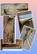 Kaarsendover, koper, stevig, groot handvat, vintage ca.30 cm, Ophalen of Verzenden, Brons of Koper, 25 tot 50 cm