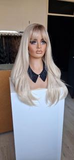 MEGA-UITVERKOOP! Pruik met Pony/Lok: Uitgroei/blond / Vol!, Ophalen of Verzenden, Nieuw, Pruik of Haarverlenging