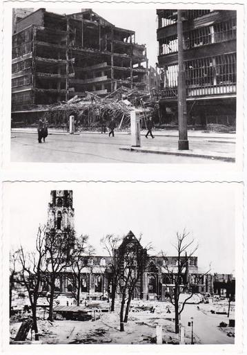 Rotterdam 2x ansicht uit de serie: Verwoest R. 1940 no. P&K  beschikbaar voor biedingen