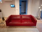 Rode leren bank - Stijlvol en comfortabel!, Huis en Inrichting, Banken | Bankstellen, Ophalen