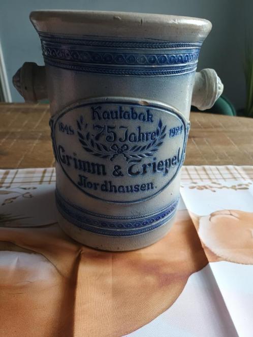Antieke Duitse pot voor pruimtabak, Antiek en Kunst, Antiek | Overige Antiek, Ophalen