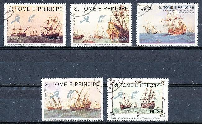 Sao Tome e Principe 1989 M1129-1133 gest., Ophalen of Verzenden, Overige landen, Gestempeld