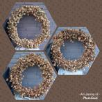 Stoere hopkransen, krans, droogbloemen, decoratie, Huis en Inrichting, Ophalen, Nieuw, Gemaalweg 12b Rutten, Ari-Janne.nl