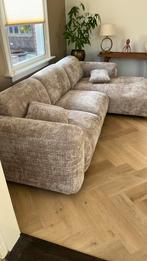 3-zits bank met chaise longe, Huis en Inrichting, Banken | Sofa's en Chaises Longues, Ophalen, Zo goed als nieuw, Stof
