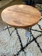 Teak side table, Huis en Inrichting, Tafels | Salontafels, Ophalen of Verzenden, Zo goed als nieuw, Rond, Minder dan 50 cm