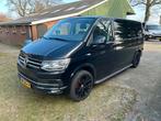Zeer nette Volkswagen transporter dubbel cabine, Auto's, USB, Zwart, Volkswagen, Zwart