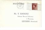 Briefkaart van Londen naar Leiden 1936, Verzenden, Gestempeld