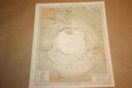 Antieke kaart - Zuidpool - Circa 1885 !!, Boeken, Gelezen, Ophalen of Verzenden, Landkaart, 1800 tot 2000
