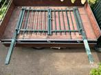 Dubbelpoort, 2 meter doorgang. (2x 1meter), Tuin en Terras, Ophalen, Gebruikt, IJzer, Spijlenhekwerk