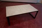 Salontafel met zelliges tegels en metalen frame – handmade, Ophalen, Overige materialen, 100 tot 150 cm, 50 tot 100 cm