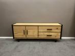 Eiken dressoir Brooklyn 210cm Happy At Home €549,-!, Nieuw, Ophalen of Verzenden, 200 cm of meer, Eikenhout