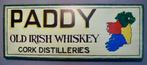 Handgeschilderd Irish pub bord / Iers Paddy Whiskey /mancave, Reclamebord, Ophalen of Verzenden, Zo goed als nieuw