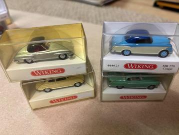 4 Wiking auto's uit de jaren 50/60 OVP beschikbaar voor biedingen