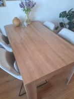 Uitschuifbare tafel 160 tot 270 cm, Huis en Inrichting, Ophalen, 50 tot 100 cm, Zo goed als nieuw, Vijf personen of meer