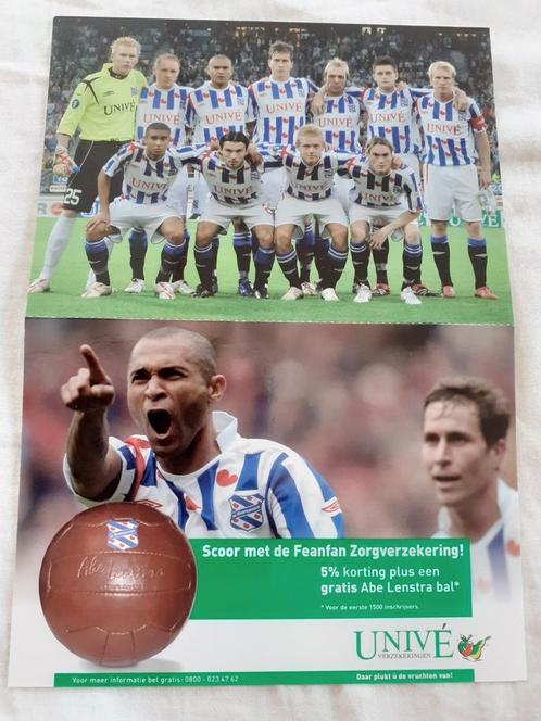 Elftalkaart SC Heerenveen-Vitoria Setubal 28-09-2006, Verzamelen, Sportartikelen en Voetbal, Zo goed als nieuw, Ophalen of Verzenden