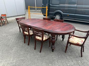 Ovale stamtafel 240/190x110 eettafel tafel klassiek vintage beschikbaar voor biedingen