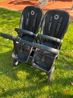 Bugaboo donkey 3 twin zwart + extras, Ophalen, Gebruikt, Kinderwagen of Buggy
