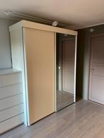 Kledingkast met schuifdeur en spiegel, Ophalen, Gebruikt, 200 cm of meer, 150 tot 200 cm