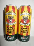 2 Grolsch bier Go Ahead Eagles blikjes KNVB BEKERFINALE, Verzamelen, Ophalen of Verzenden, Gebruikt, Overige typen, Grolsch
