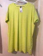 H&M neon geel gif groen t-shirt top jurk lang model, H&M, Verzenden, Geel, Nieuw