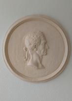Julius Caesar wanddecoratie in reliëf van gips diam. 63 cm, Huis en Inrichting, Ophalen, Zo goed als nieuw