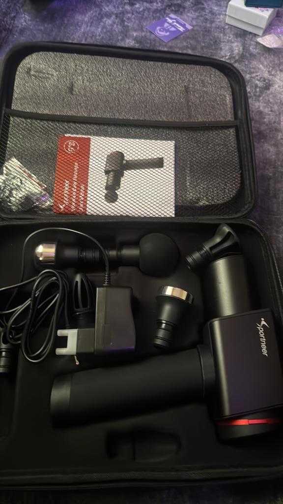 Sportneer massage gun, Sport en Fitness, Massageproducten, Zo goed als nieuw, Apparaat, Ophalen of Verzenden